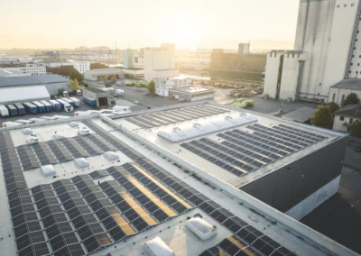 PV-Anlage von Klumpp + Müller im Rheinhafen von Kehl