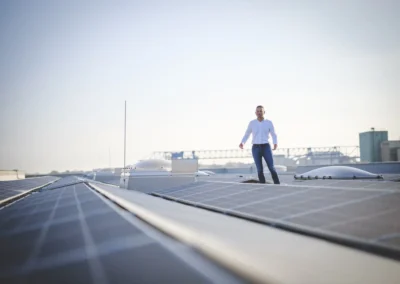 PV-Anlage von Klumpp + Müller im Rheinhafen von Kehl